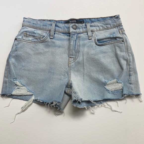 NWOT Hudson Distressed Jean Shorts Sz 25 - Picture 2 of 9